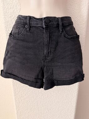 Calvin Klein Black Denim Stretch Shorts